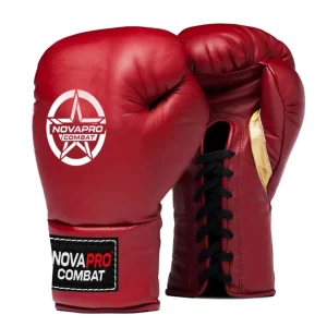 NovaPro Combat Premium Boxing Gloves, made with 100% Genuine Leather