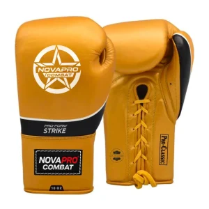 NovaPro Combat Premium Boxing Gloves, made with 100% Genuine Leather