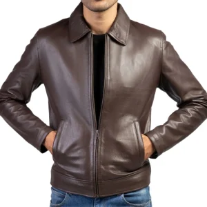 NovaPro Men’s Premium Leather Jacket – 100% Top-Grain Genuine Leather, Handmade Perfection with Classic & Modern Design